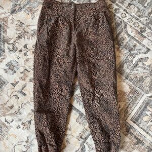 Anthropologie Animal Print Pants
